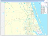St. Lucie, Fl Carrier Route Wall Map